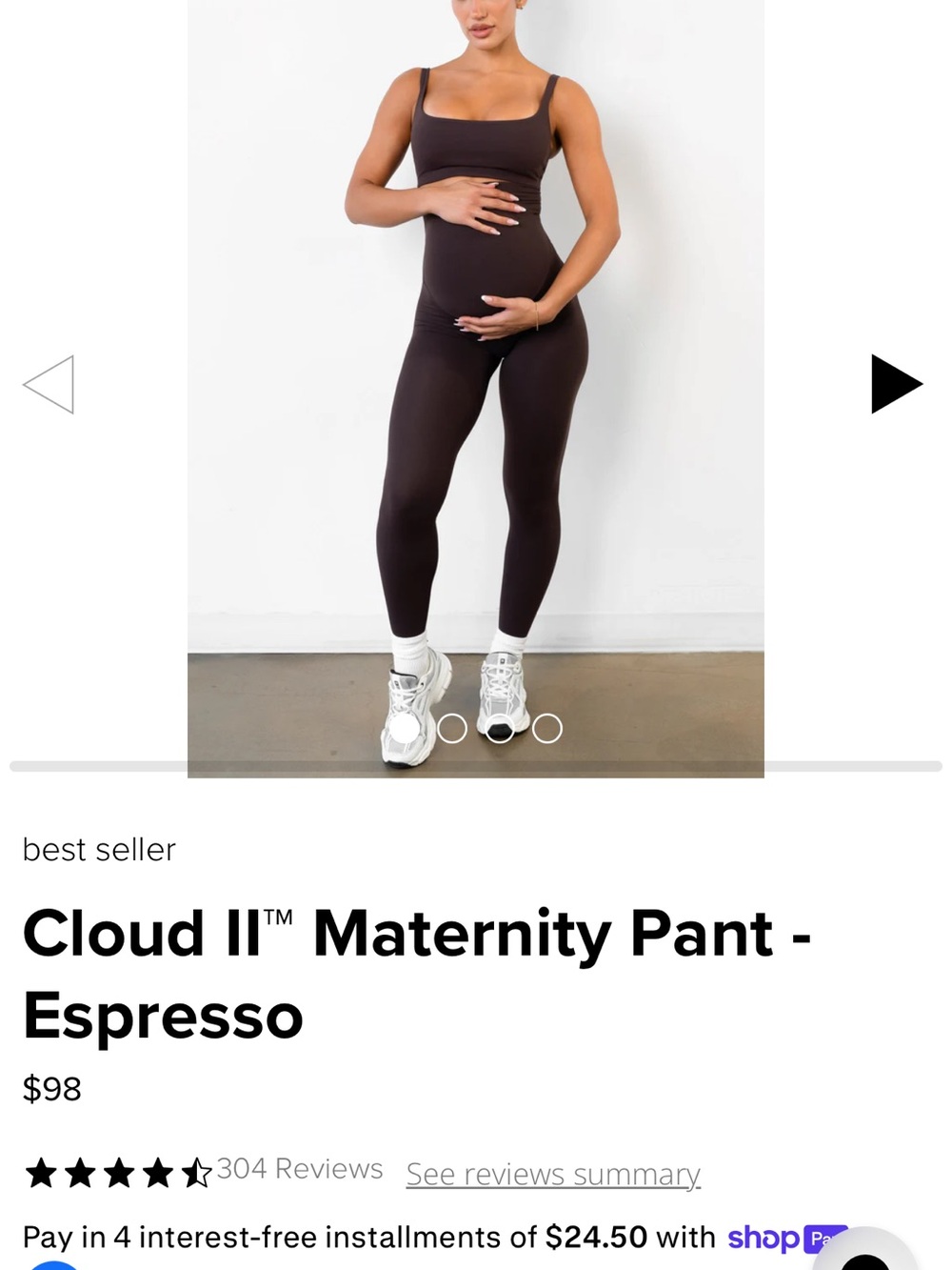 Cloud II™ Maternity Pant - Espresso